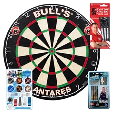 Startpaket (Darttavla, 2 uppsättningar dart och tillbehör)