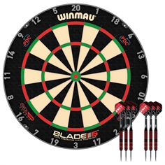 Winmau Blade 6 Triple Core inkl. 2 set pilar