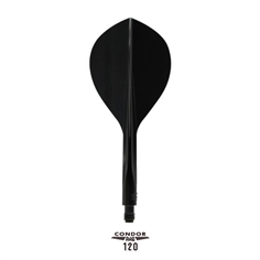 Condor Axe 120 Flights Teardrop - Svart, Kort